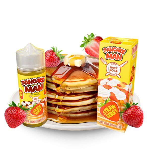 Pancake Man – STRAWBERRY Vape Shot 30ml